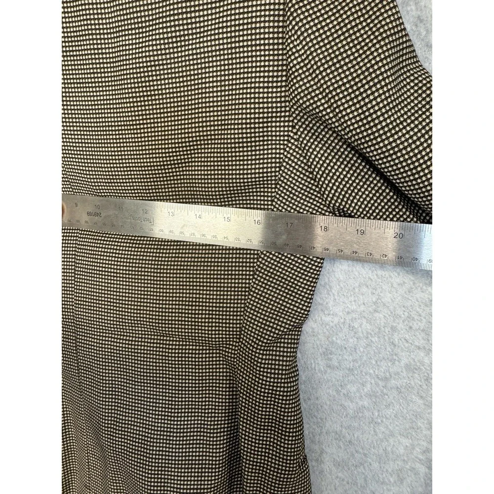 VTG Giorgio Armani 100% Wool Houndstooth A Milano Borgonuovo 21 Blazer Jacket 42